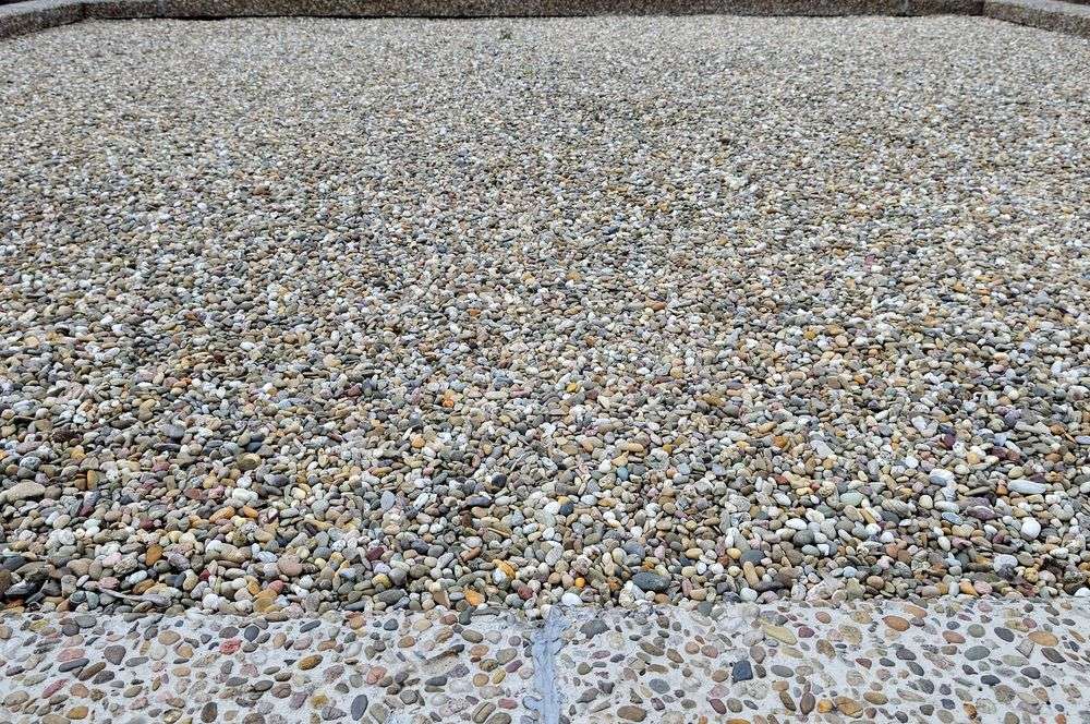 Bitumen dak met kiezels in 0168